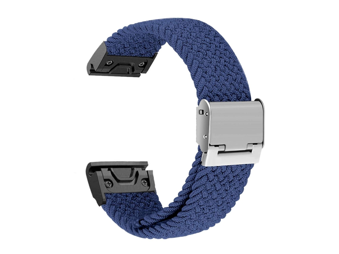 Bracelete Pulseira Entrançada Flexível para Garmin Forerunner 745 Azul