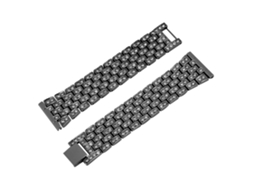 Pulseira de aço inoxidável para Fitbit Versa com cadeia de cinco linhas | EOOCOO