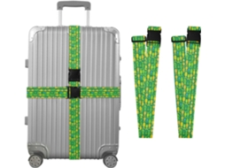 Conjunto De 2-cintas Fixação Para Malas Viagem Green Fish, Acessórios Para Cinto, Conector De Bagagem, Cinta Reforçada E