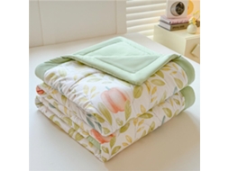 Colcha Acolchoada Fansu Capa de Cama Manta para Ar Condicionado Enchimento Algodão Sofá com Estampa Floral Nór