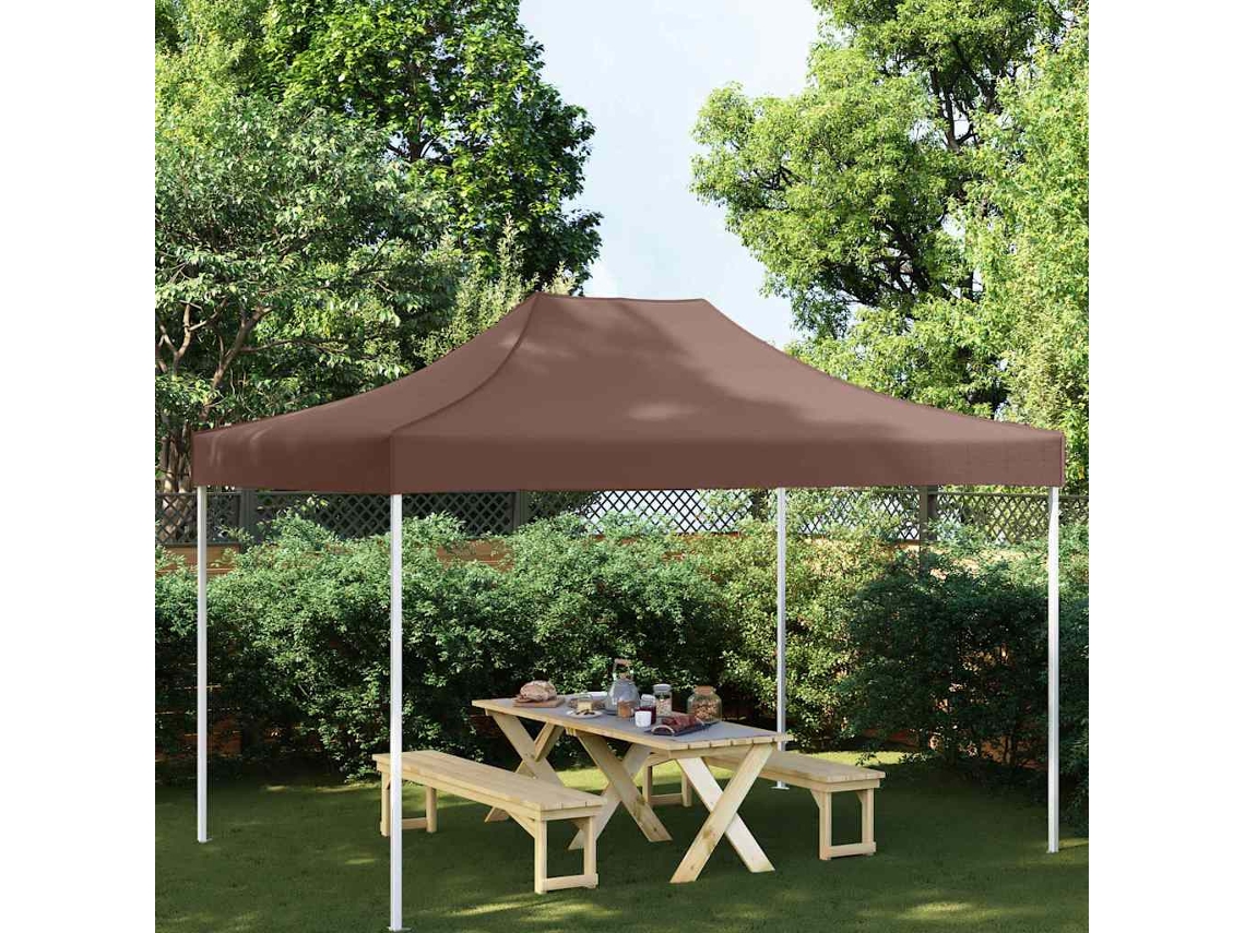 Vidaxl Teto Para Tenda De Festas 4x3 M 270 G/m² Castanho