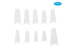 500pcs Uñas Falsas De Cobertura Completa Artificiales Para Manicura, Accesorios De Arte De Uñas Transparentes