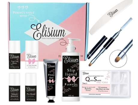 Conjunto De Gel Elisium Flexygel Maxi Para Modelagem Rápida Tipo 1