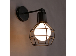 Cage de Lâmpada de Parede de Metal Estilo Industrial | S/MARCA