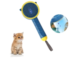 Estojo funcional de alta capacidade com zíper, azul, ideal para material escolar.