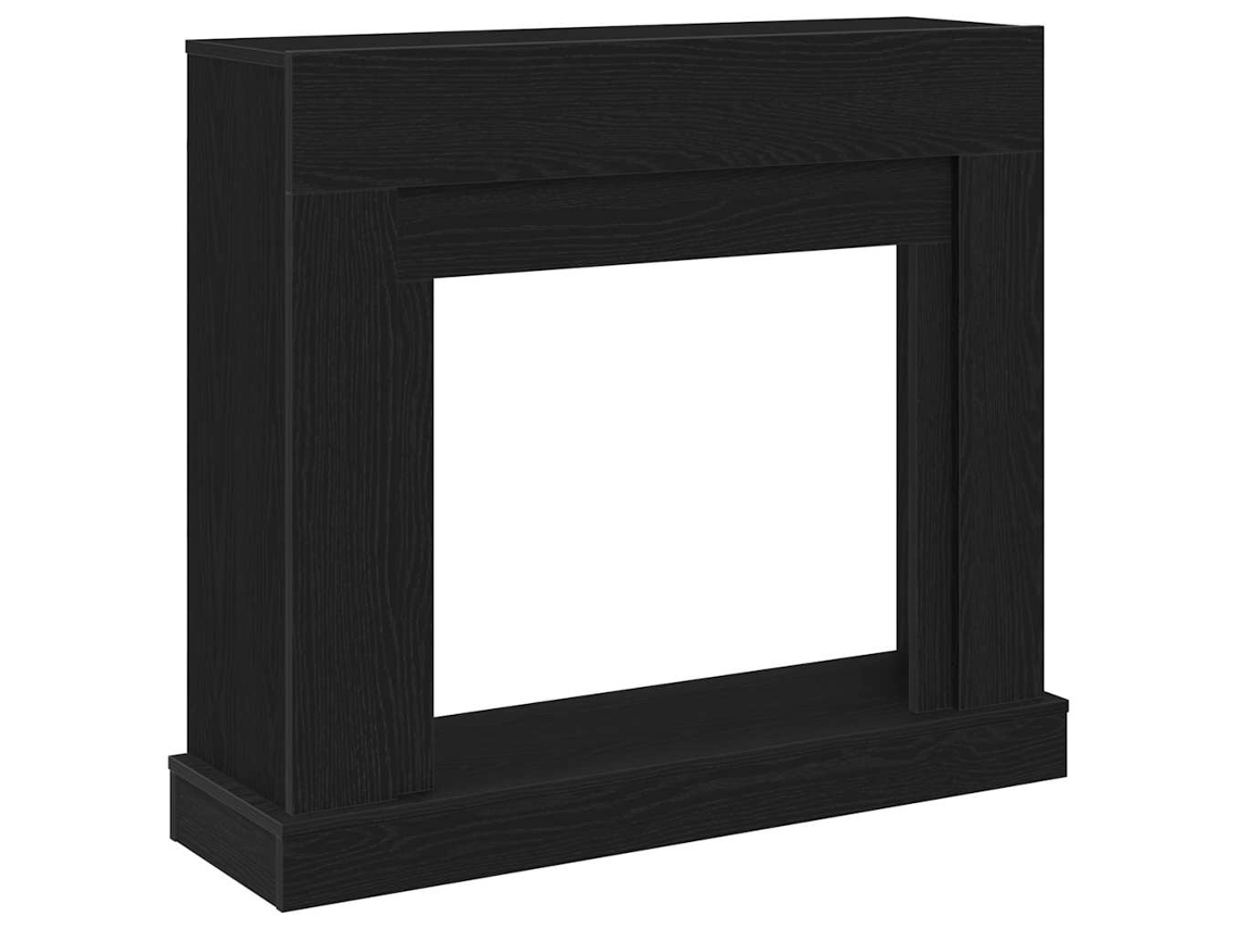 Vidaxl Cornija Lareira 100x30x87,5 Cm Deriv. Madeira Carvalho Preto
