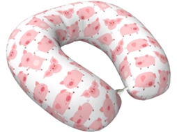 Travesseiro de Viagem Kawaii Espuma Viscoelástica Suporte Zíper Leve