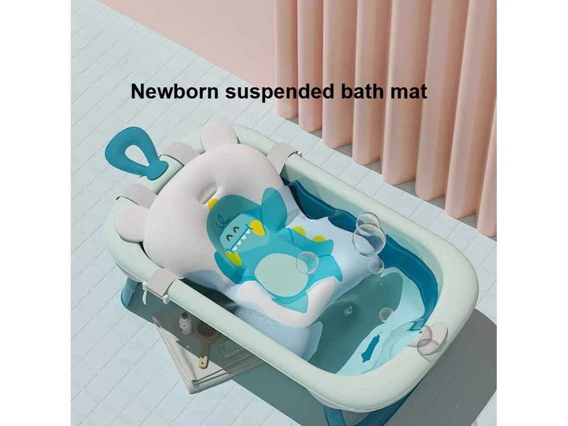 Tapete De Banho Flutuante Para Bebês Com Suporte Para Banheira E Assento Flutuante Antiderrapante, Rede De Banho Rosa Em Formato De Cruz Chennnls