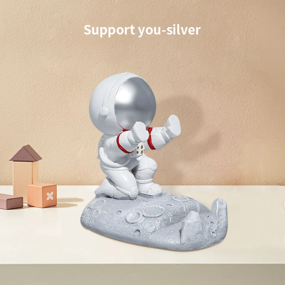 Suporte Para Celular Com Astronautas Em Estilo Nórdico Para Decoração De Mesa De Escritório, Enfeite De Resina, Brinquedo Para Namorado (fmy)