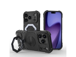Capa De Câmara Zruxe Compativel Com Iphone 17 Pro (suporte Magsafe - Alça - Preta)
