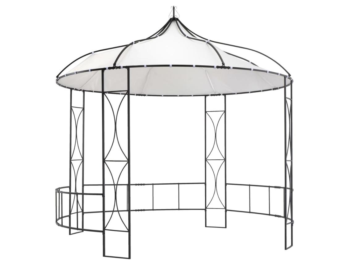 Gazebo VIDAXL White Tecido (300x290 cm)