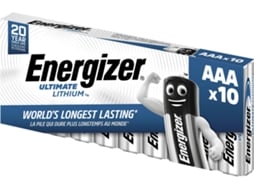 Pilhas ENERGIZER Ultimate Lithium L92 AAA (10 unidades)