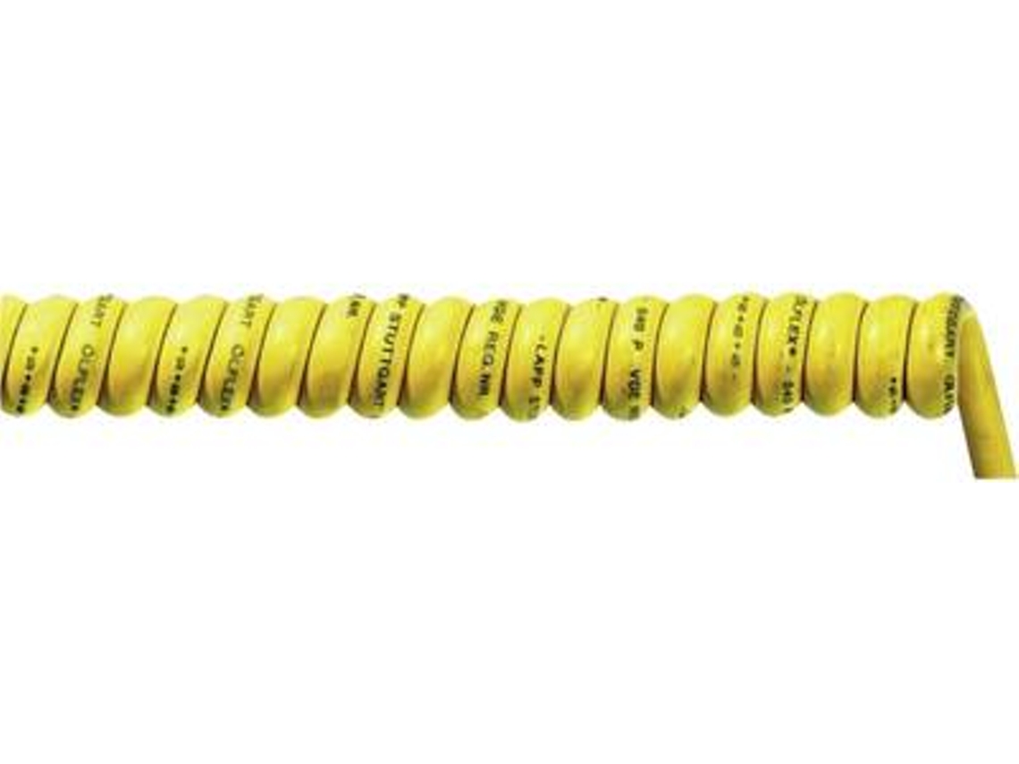 Cabo espiral de lapela Ölflex® Spiral 540 P 1000 Mm / 3000 Mm 3 X 1,5 Mm² Gelb 73220149 1 St. (73220149)