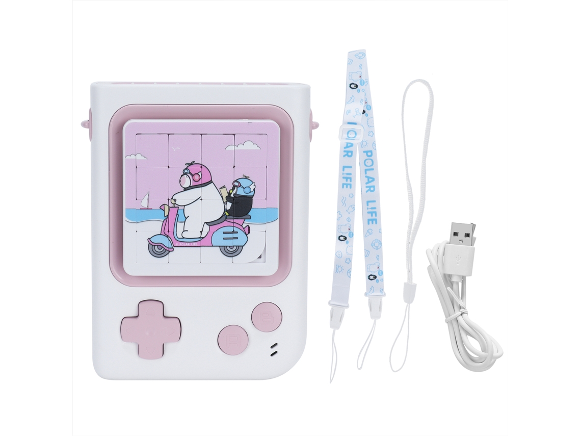 Ventilador de Pescoço Portátil Usb Recarregável Rosa