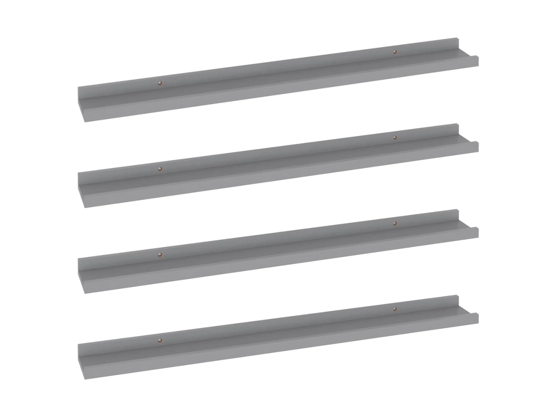 Wall Shelf, Wall Shelves Vidaxl Cinzeto Mdf (80 X 9 X 3 Cm)