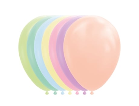 Pack de 50 Balões Macarons Cores Sortidas 30 cm