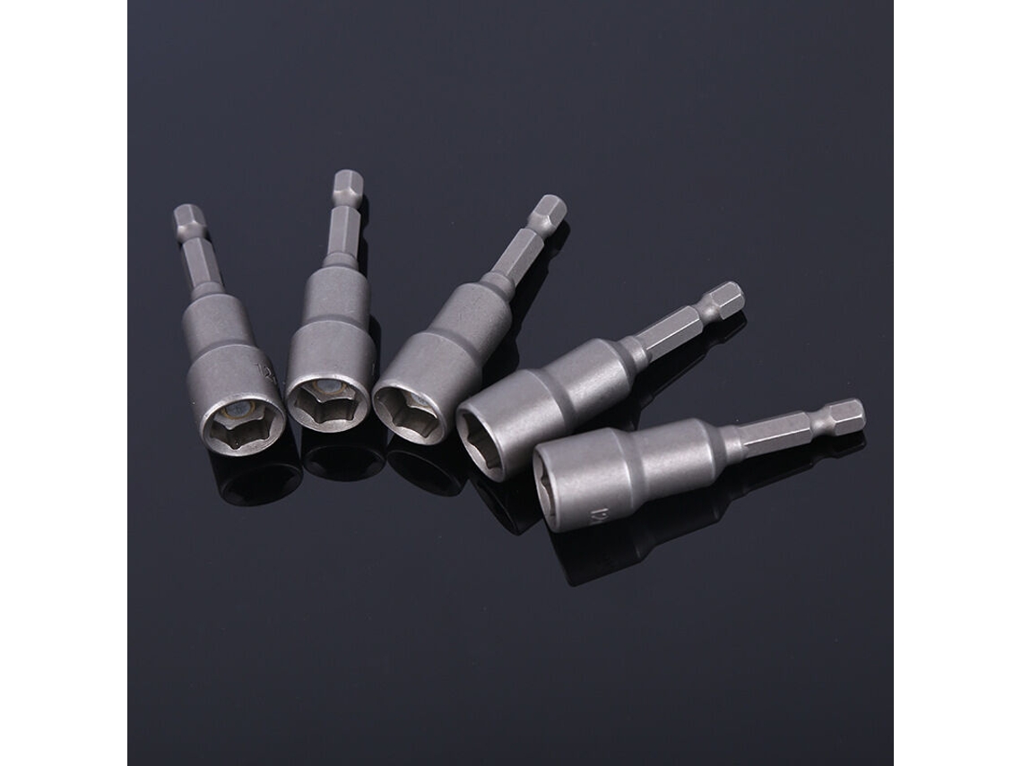Soquete Magnético Trio Para Furadeira, E Adaptador De Chave Impacto 8 Mm (10 Peças) -aquaforge