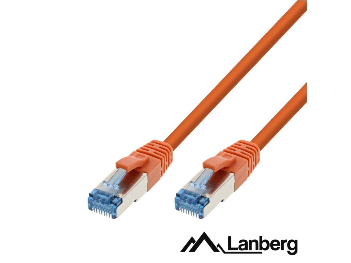 Cabo LANBERG S/Ftp Lszh Cat6A 5M (Laranja) Lanberg