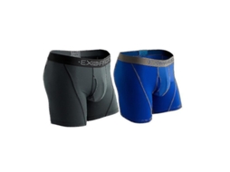 Pack Calcinha Boxer Masculina Exofficio Sport Mesh 6 Polegadas Tamanhos EUA Tamanho XL Uu. Pacote Cinza Royal 2