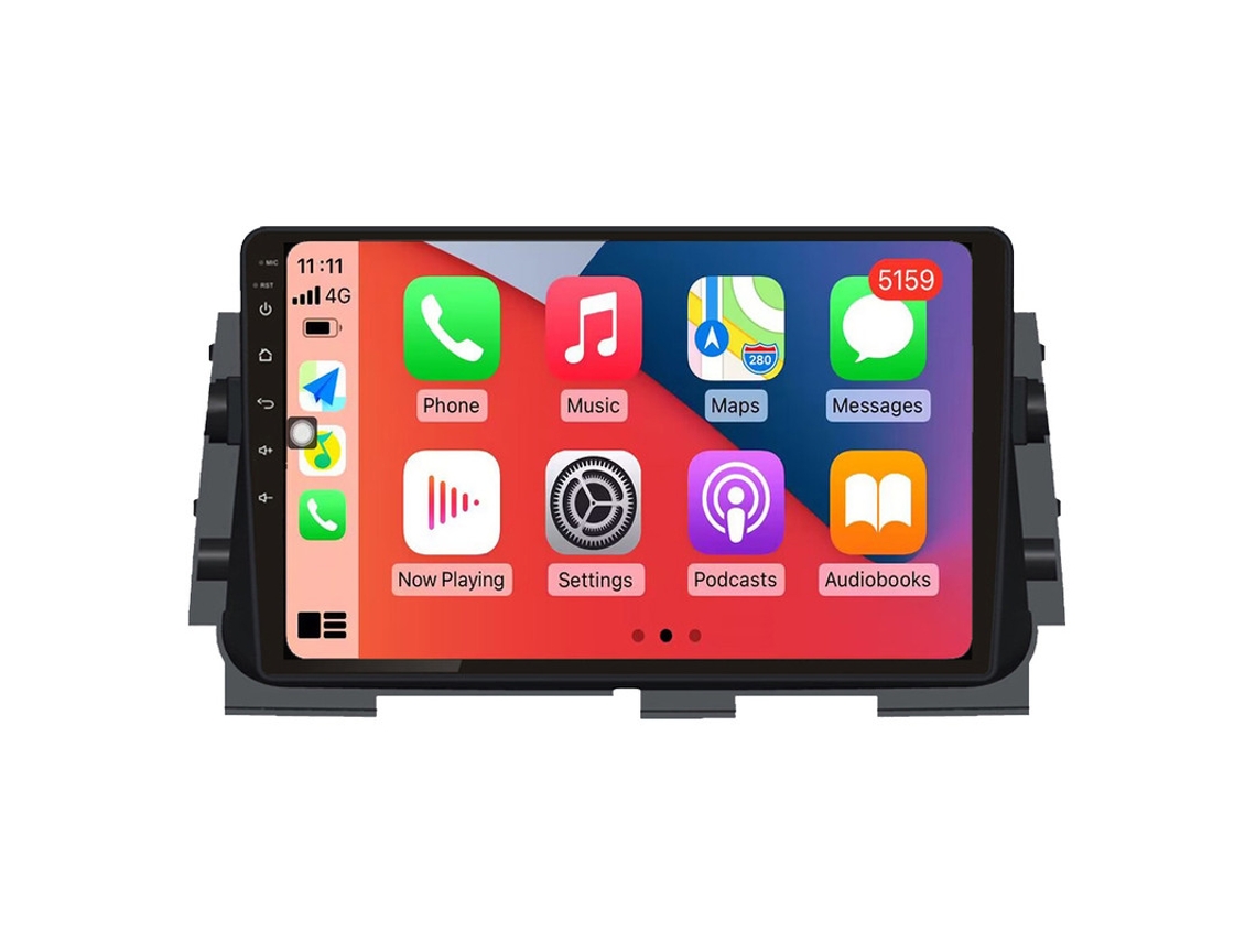 Auto Rádio Carro Bluetooth Autoradio 8GB RAM 128G ROM CarPlay Navegação GPS Ecrã Táctil RoverOne para Nissan Kicks P15 2017-2021  