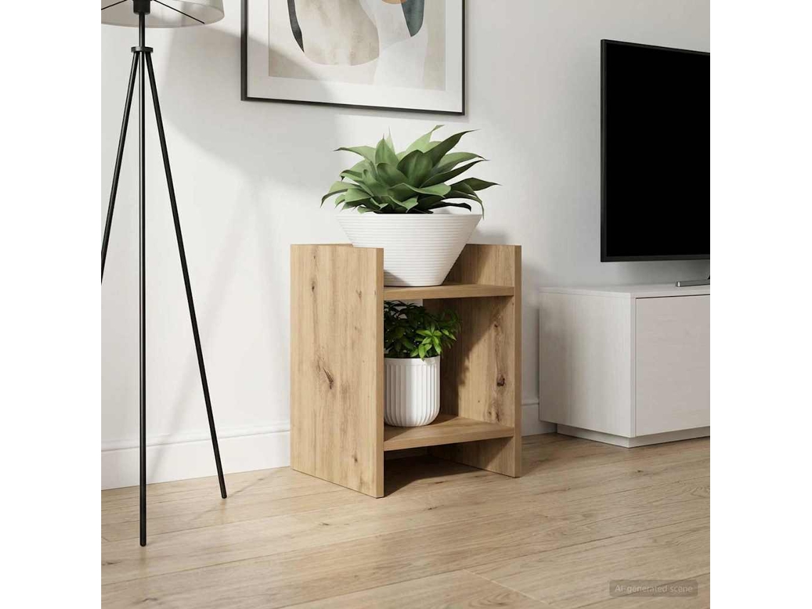 Vidaxl Suporte Para Plantas Carvalho Arttisan 30 X 30 X 40 Cm