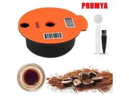 PRUMYA Cápsula de café reutilizável PP Pod 60ml Filtro de café com Slicone adequado para máquina de café Bosch Tassimo PRUMYA