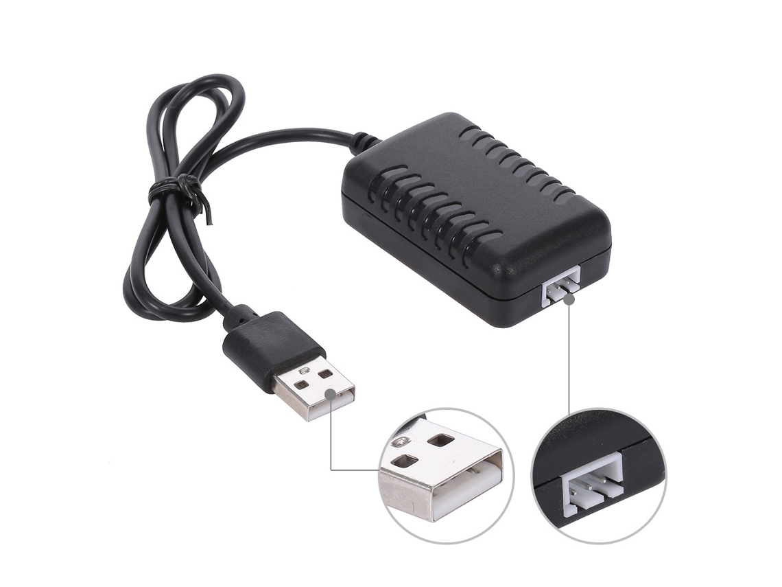 Mali cabo de Carregamento Usb para Bateria de Lítio 7.4v Porta Xh 3p para Carro Rc Wltoys A959 A979 b 12428