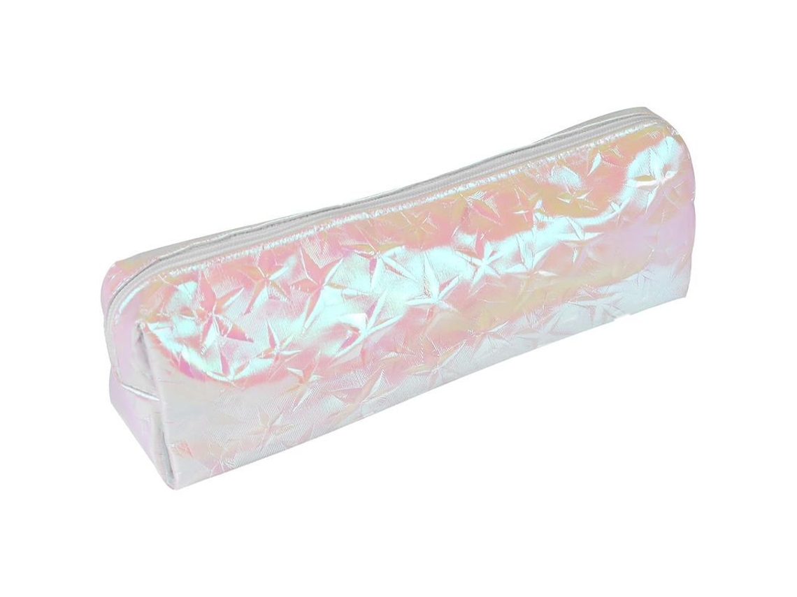 2026 linjou Estuche Grande, Bolsa de Maquiagem e Papelaria, Modelos Laser com Design Transparente e Cremalheira