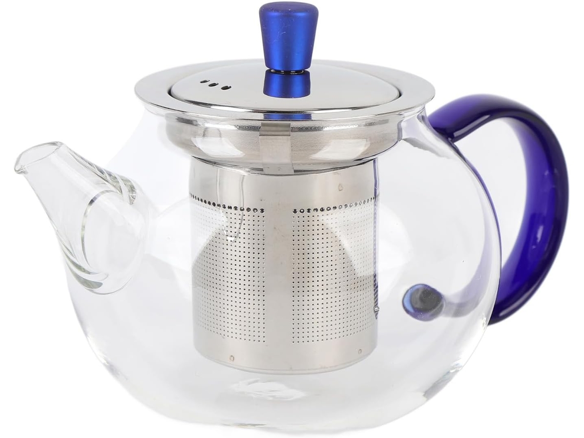 Bule De Vidro, 252 Ml Com Infusor Removível.