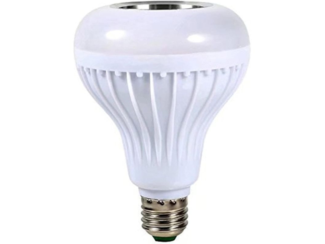 Lâmpada LED Bluetooth com sincronização RGB de alta fidelidade, mudança de cor e controle remoto de 24 teclas.