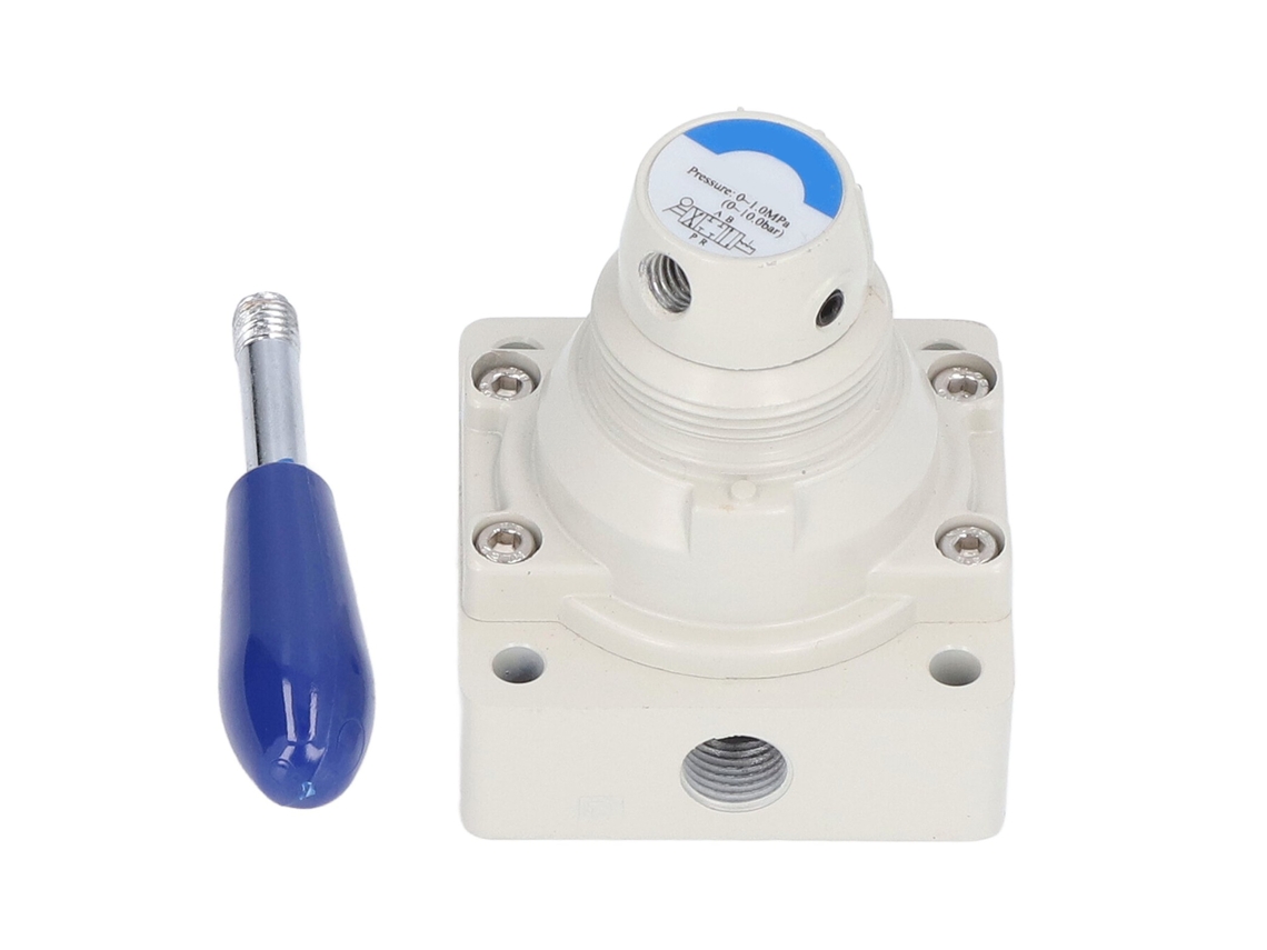 Válvula Manual De Palanca Rotatoria Control De Flujo Aire 0-1.0mpa 0-145psi 2 Posiciones 4 Vías Interruptor Neumático 4hv210-08