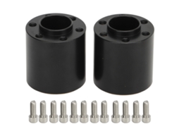 Mali 2pcs Adaptador de Roda Hexagonal de Latão 1.9 2.2 para Rc Crawler Axial Scx10 Capra Vs4 10 1/10 22mm