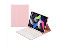 Lurelia Capa Com Teclado Bluetooth Para Ipad Pro10.5, Rosa E Branco