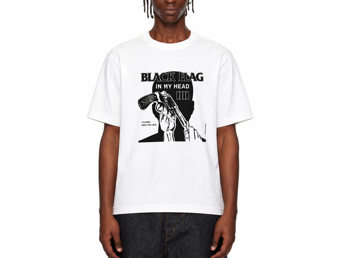 Black Flag In My Head T-shirt Classic Unisex Adults Size:m