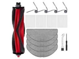 Conjunto de 15 Peças Reposição para Aspirador de Pó Roborock Q7 M5/ M5+/ L5: Escova Principal, Filtro Hepa e Panos de Limpeza BRILVIBERA