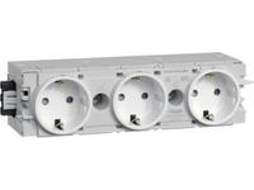 Tomada de 3 vias M.wagogs30009016c perfil tráfego branco Hager (gs30009016)