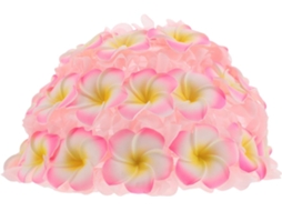 Tecido Decorativo com Estampa Floral Rosa de Plumeria em Estilo Havaiano para Difusor de Luz Suave, Ideal para Sala de Estar. SFUSHOS