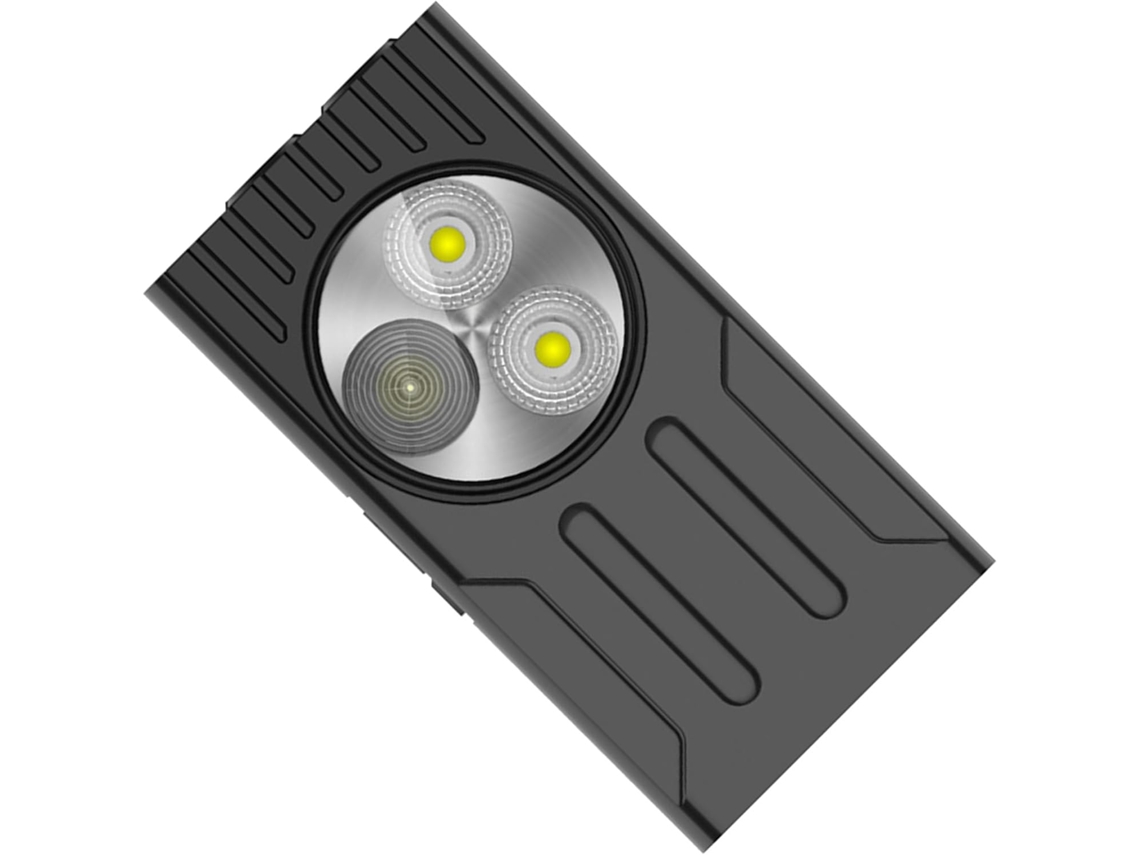 Lanterna Magnética Led Brilhante De 1000 Lúmens, Recarregável Via Usb-c, Com Luzes Azul, Branca E Vermelha, Para