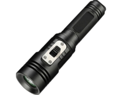 Tocha de Mergulho Led Impermeável Lanterna Subaquática Profissional 1100 Lúmens para 100M Preto Bisbisous VIGA EUROPE