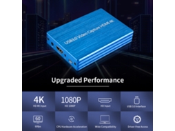 Nk-s300 Dongle De Captura De Vídeo Hdmi Para Usb 3.0 4k Gravador 1080p 60fps Para Transmissão Ao Vivo De Jogos