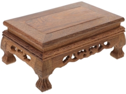 Suporte Madeira Formato Galinha Alada Vasos Flores Outros Resistente Durável Exibir Pequenas Plantas Interior GOKOCO