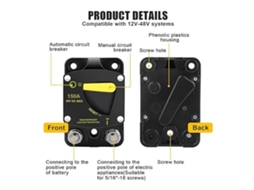 Disjuntor Automático 12v a 48v Dc 150a Primerox