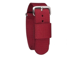Pulseira De Relógio Trançada Em Nylon Vermelho, Acessório Simples Para Uso Com Smartwatch. Confortável.
