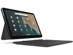 Portátil Híbrido LENOVO IdeaPad Duet Chromebook (10.1'' - MediaTek P60T - RAM: 4 GB - 128 GB eMMC - ARM Mali-G72 MP3)