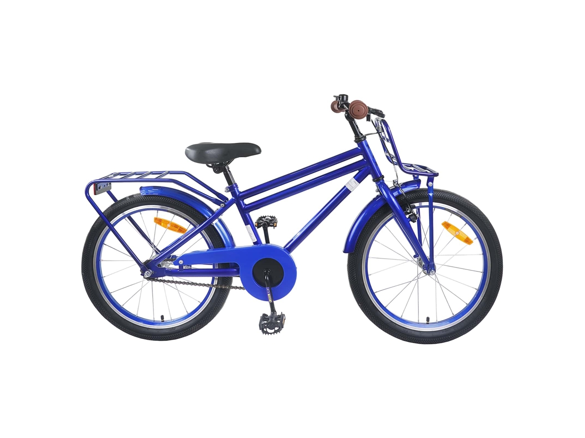 Vidaxl Bicicleta Infantil 20 Polegadas Para 6-11 Anos Azul Escuro