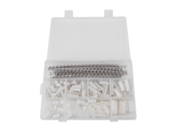 Kit Com 560 Peças: Conectores De Cavos Brancos E Pinos Fêmeas Para Jumper