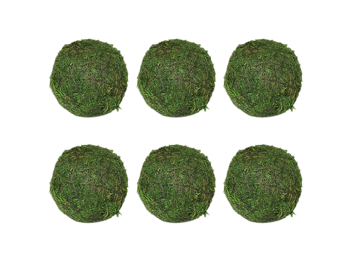Bolas Verdes 10cm Preenchimento Vaso Decoração Jardins