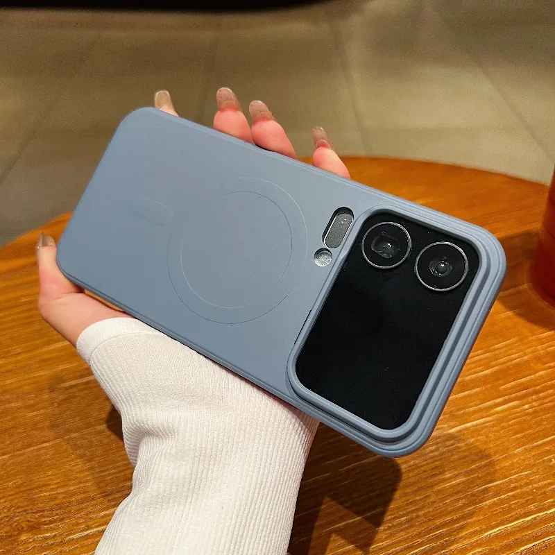 Capa Magnética De Silicone Líquido (cinza) Para Xiaomi 13 Pro, Resistente A Impactos E Ultrafina.