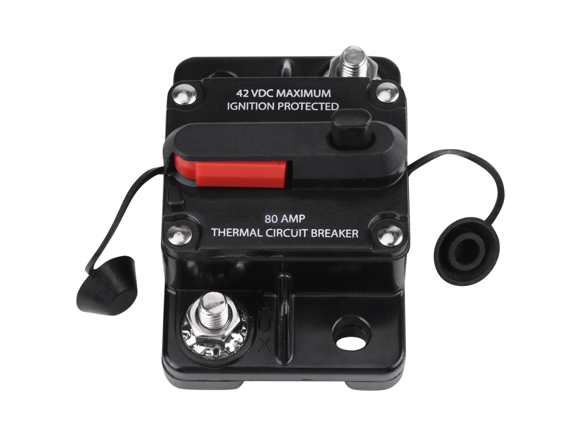 Laxiscreed Disjuntor Embutido Para Áudio De Carro, Reset Manual, Dc 12v A 42v