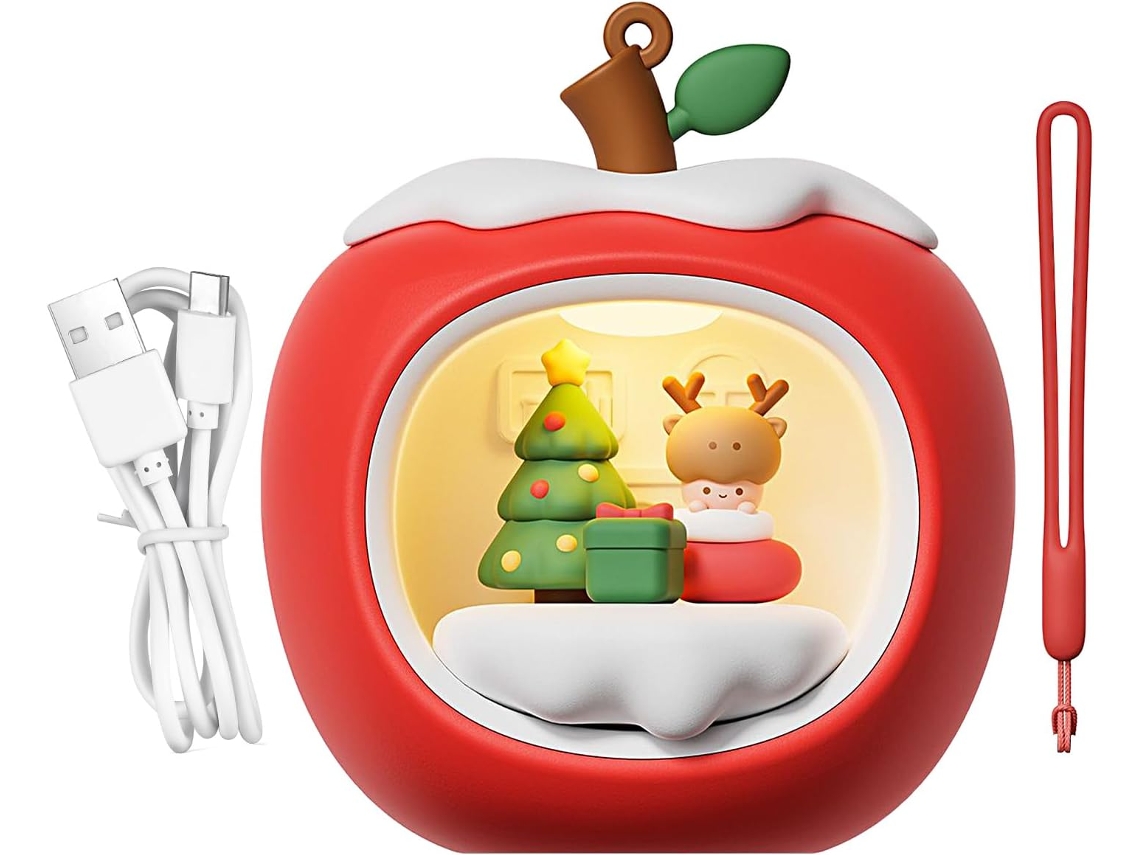 Lanterna De Natal Recarregável Em Formato De Casinha De Frutas, Luminária Suspensa Recarregável Para Gokoco
